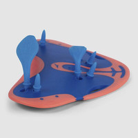 Лопатки для плавания Speedo Finger Paddle 8-73157 F959 (оранжевый/синий)