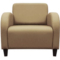 Интерьерное кресло Brioli Карл (экокожа, L7 бежевый/темные ножки)