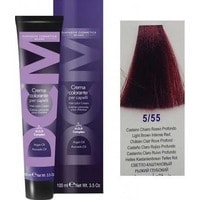 Крем-краска для волос DCM HOP Complex 5/55 светло-каштановый рыжий глубокий