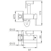 Гигиенический душ FRAP F7505-6