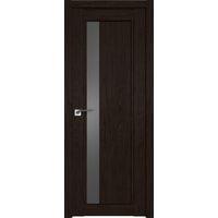 Межкомнатная дверь ProfilDoors 2.71XN L 80x200 (дарк браун/стекло графит)
