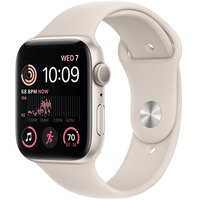 Умные часы Apple Watch SE 2 44 мм (алюминиевый корпус, звездный свет/звездный свет, спортивные силиконовые ремешки S/M + M/L) в Пинске