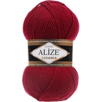 Пряжа для вязания Alize Lanagold 390 (240 м, вишневый)