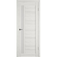 Межкомнатная дверь Atum Pro Х38 90x200 (bianco р, стекло white cloud)