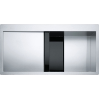 Кухонная мойка Franke Crystal CLV 214 127.0306.387 (нержавеющая сталь/черный)