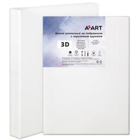 Холст для рисования Azart 3D грунтованный акрилом на подрамнике 60x60 см (хлопок)