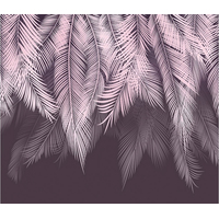 Фотообои Citydecor Пальмовые листья с оттенком (пудровый-пурпурный) 300x270