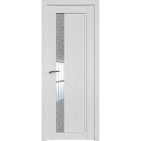Межкомнатная дверь ProfilDoors 2.71XN L 90x200 (монблан/стекло дождь белый)