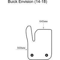 Коврик для салона авто Alicosta Buick Envision 2014-2018 (водительский, ЭВА ромб, серый)