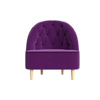 Интерьерное кресло Mebelico Амиса 306 110053 (микровельвет фиолетовый/кант черный)