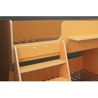 Двухъярусная кровать Красная звезда Р438 Капризун 3 180x80 (оранжевый)