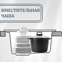 Кухонная мойка Aquasanita Bella SQB102AW (beige 110) в Гродно
