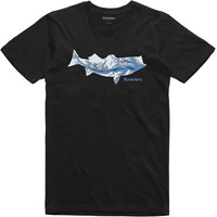 Футболка Simms Striper Bay Fill T-Shirt (M, черный)