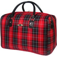 Дорожная сумка Borgo Antico 6093 45 см (красная клетка)