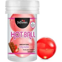 Гель интимный Hot Flowers Aromatic Hot Ball HC587 (клубника в шоколаде)