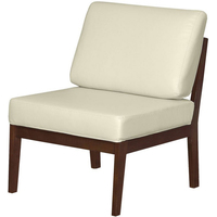 Интерьерное кресло Мебелик Массив MEB_007547 (крем/орех)