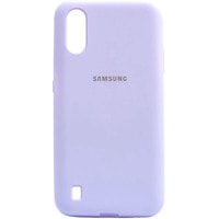Чехол для телефона EXPERTS Soft-Touch для Samsung Galaxy A01 с LOGO (лаванда)