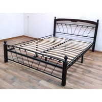 Кровать ГЗМИ Форвард-Мебель Муза 1 160x200 (черный-ножка 01-шоколад)