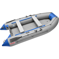 Моторно-гребная лодка Roger Boat Trofey 3300 (без киля, серый/синий)