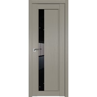 Межкомнатная дверь ProfilDoors 2.71XN R 90x200 (стоун/стекло черный триплекс)
