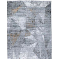 Ковер для жилой комнаты Milat Leda B003A-CREAM-ANTHRACITE 80x150 (рисунок/серый)