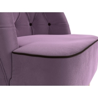 Интерьерное кресло Mebelico Амиса 306 110052 (микровельвет сиреневый/кант коричневый)
