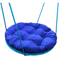 Подвесные качели M-Group Гнездо в оплетке 0.8м 17059910 (синяя подушка)