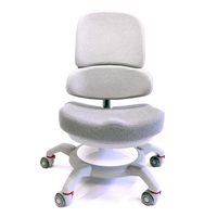 Детский ортопедический стул CooBee 142 с чехлом (серый)