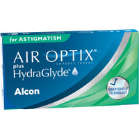Контактные линзы Alcon Air Optix Plus For Astigmatism Hydraglyde cyl-1.75 ax170 0.00 дптр 8.7 мм