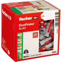 Дюбель универсальный Fischer DuoPower 8 x 40 535455 (100 шт)