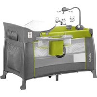 Манеж-кровать Lionelo Thomi (серый/зеленый)