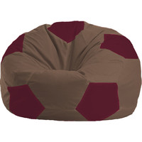 Кресло-мешок Flagman Мяч М1.1-318 (коричневый/бордовый)