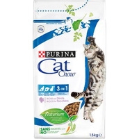 Сухой корм для кошек Purina Cat Chow 3 в 1 с высоким содержанием индейки 1.5 кг