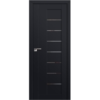 Межкомнатная дверь ProfilDoors 17U R 60x200 (черный матовый/мателюкс прозрачное)