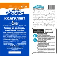 Химия для бассейна Aqualeon Коагулянт жидкий 1.1кг