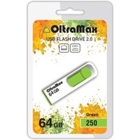 USB Flash OltraMax 250 64GB (зеленый) [OM-64GB-250-Green]