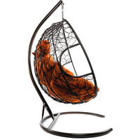 Подвесное кресло M-Group Для двоих 11450207 (коричневый ротанг/оранжевая подушка) в Пинске