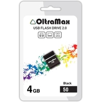 USB Flash OltraMax 50 4GB (черный)