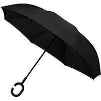 Зонт-трость Impliva RU-6-PMS BLACK 6C (черный)