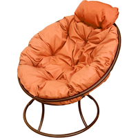 Кресло M-Group Папасан мини 12060207 (коричневый/оранжевая подушка) в Гродно