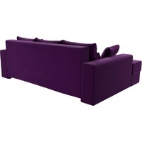 Угловой диван Mebelico Майами 15 114905L (левый, микровельвет, фиолетовый)
