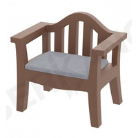 Кресло Berkano Province 230_029_36 (коричневый/серый)