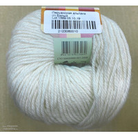 Пряжа для вязания Пехорка Перуанская альпака 01 50 г 150 м (белый)