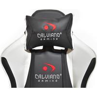 Кресло Calviano Avanti Ultimato (черный/белый, с подножкой) в Гродно