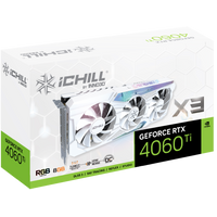 Видеокарта Inno3D GeForce RTX 4060 Ti 8GB iChill X3 White C406T3-08D6X-17113280