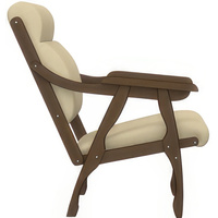 Интерьерное кресло Мебелик Вега 10 (кремовый/орех)