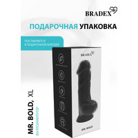 Реалистичный фаллоимитатор Bradex Mr. Bold SX 0062 (XL, черный)
