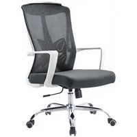 Кресло SitUp Sigma white chrome (сетка black/black)
