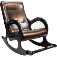 Кресло-качалка Бастион 2 с подножкой (темно-коричневый) в Бресте
