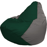 Кресло-мешок Flagman Груша Г2.1-61 (тёмно-зелёный/серый)